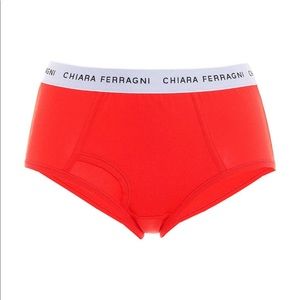 Chiara Ferragni red high panty